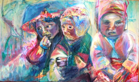 "Trino" Técnica mixta 100 x 60 cm.